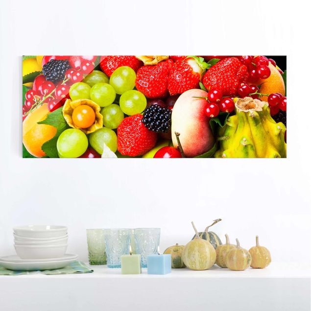 Glasbild - Fruit Basket - Panorama Quer