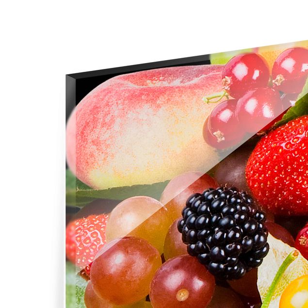 Glasbild - Obst Mix - Panorama Quer