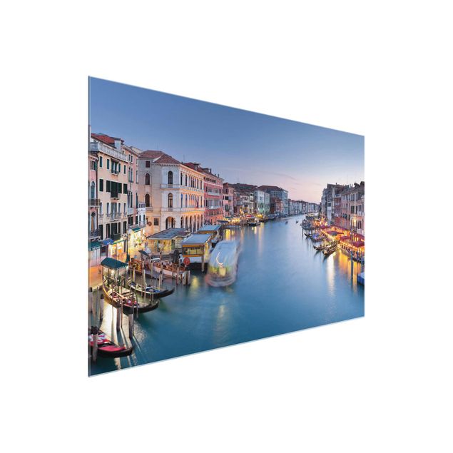 Wandbilder Abendstimmung auf Canal Grande in Venedig