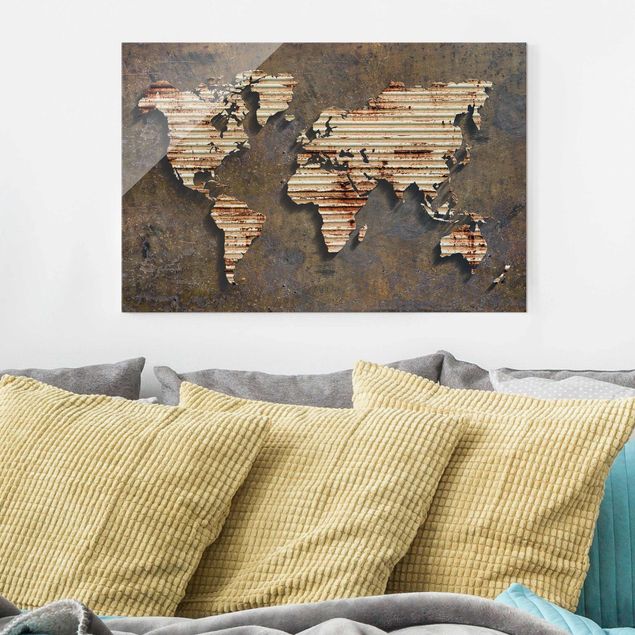 schöne Bilder Rost Weltkarte