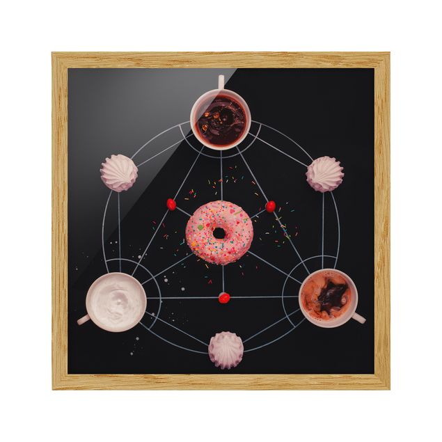 Bild mit Rahmen - Süße Alchemie des Kochens - Quadrat 1:1