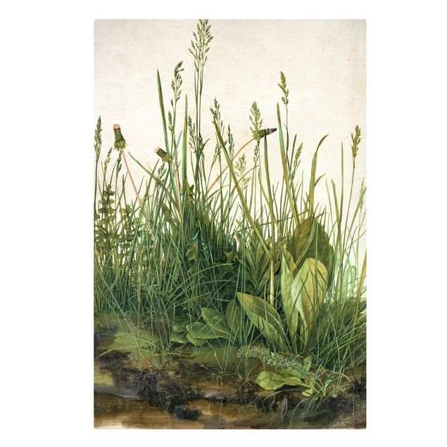 Leinwandbild - Albrecht Dürer - Das große Rasenstück - Hochformat 3:2