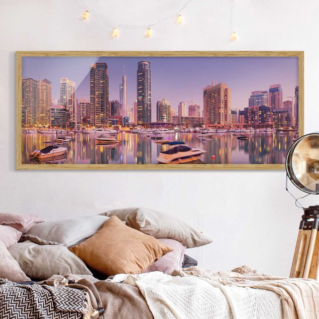 Moderne Bilder mit Rahmen Dubai Skyline und Marina