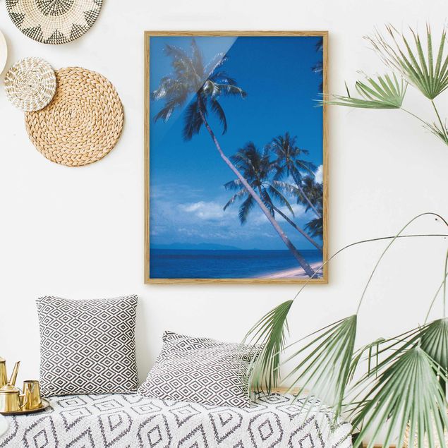 Moderne Bilder mit Rahmen Mauritius Beach
