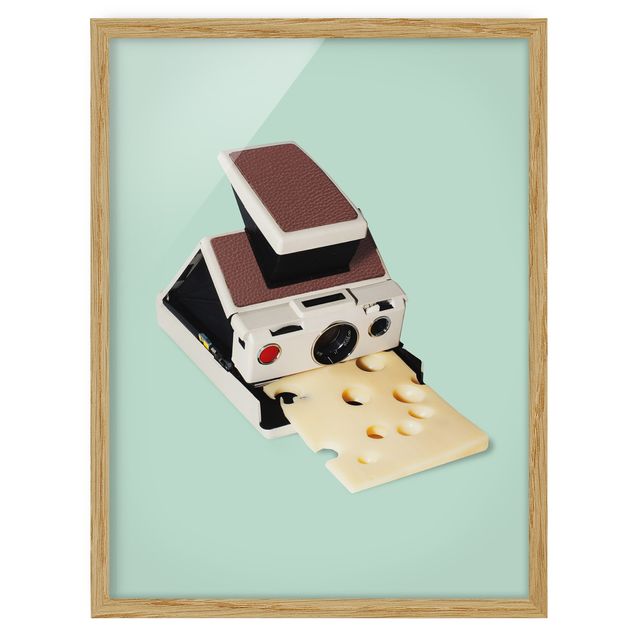 Bilder mit Rahmen Kamera mit Käse