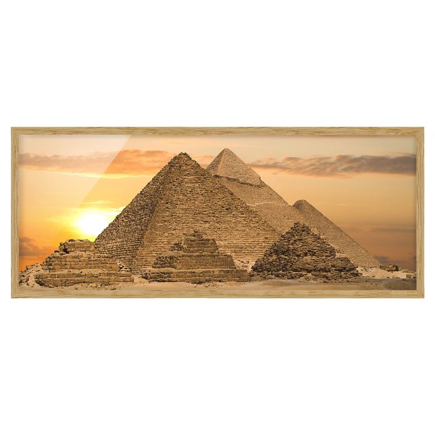 Bild mit Rahmen - Dream of Egypt - Panorama Querformat