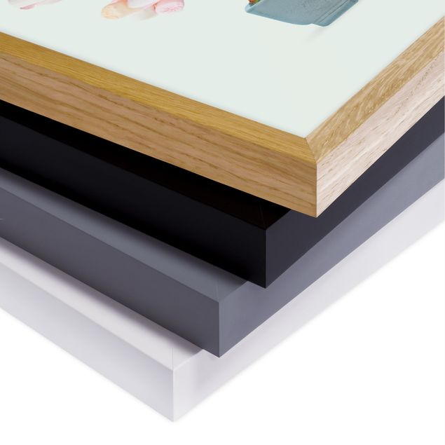Bild mit Rahmen - Jonas Loose - Bonsai mit Marshmallows - Quadrat 1:1