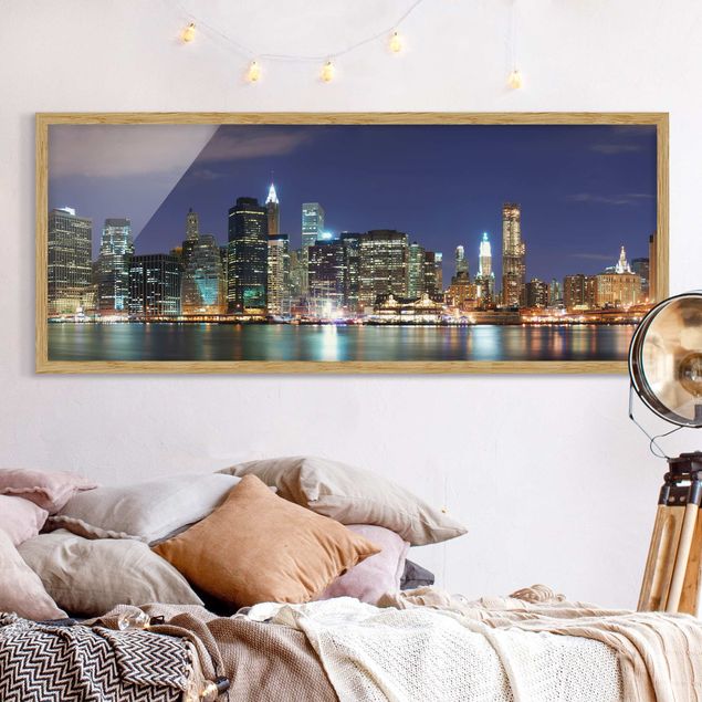 Skylines Bilder mit Rahmen Manhattan in New York City