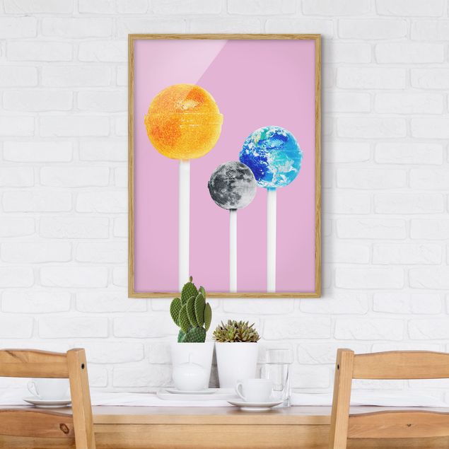 Jonas Loose Prints Lollipops mit Planeten