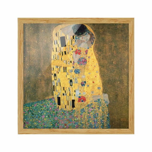 Moderne Bilder mit Rahmen Gustav Klimt - Der Kuß
