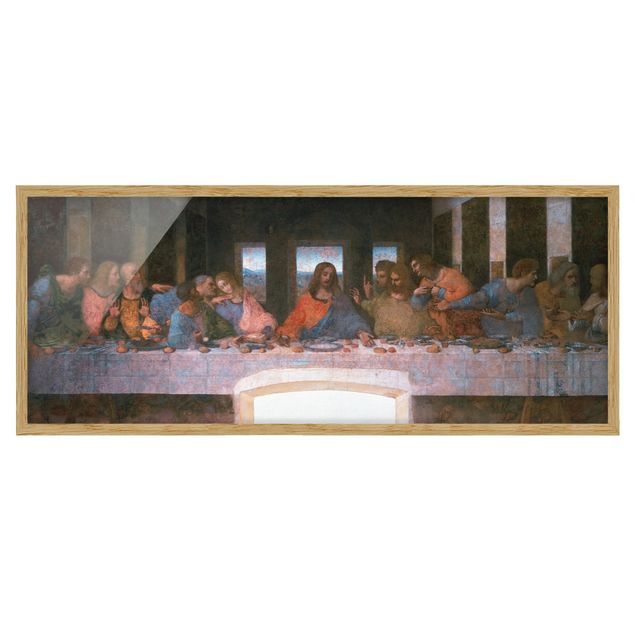 Moderne Bilder mit Rahmen Leonardo da Vinci - Das letzte Abendmahl