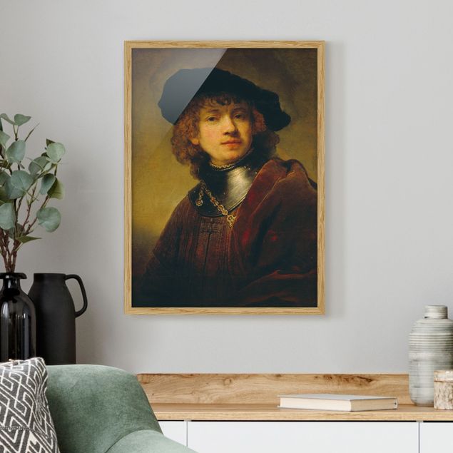 Gerahmte Kunstdrucke Rembrandt van Rijn - Selbstbildnis