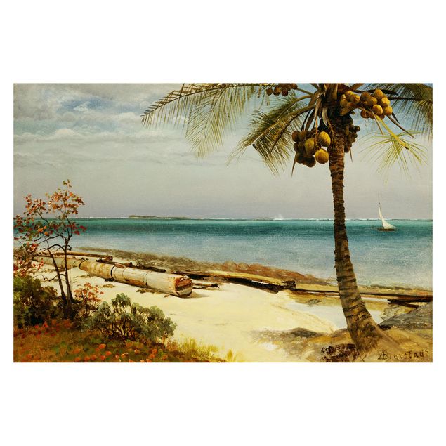 Fototapete - Albert Bierstadt - Küste in den Tropen