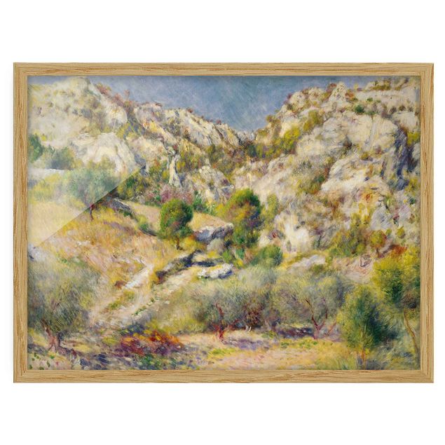 Natur Bilder mit Rahmen Auguste Renoir - Felsen bei Estaque