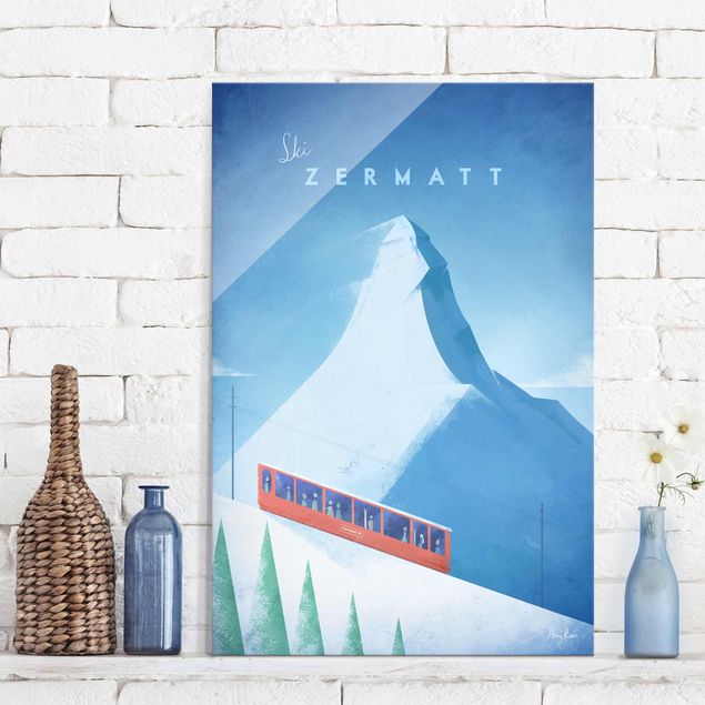 Glasbilder XXL Reiseposter - Zermatt