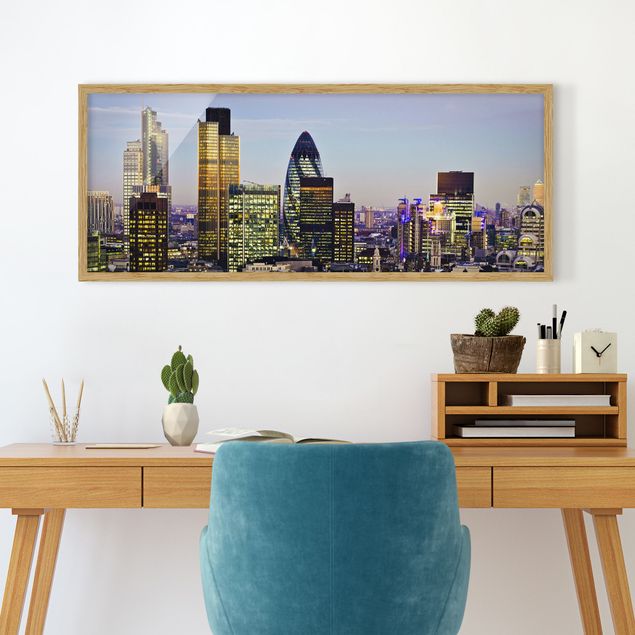 Skylines Bilder mit Rahmen London City