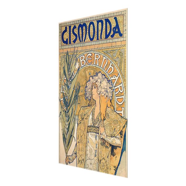 Mucha Kunstdrucke Alfons Mucha - Plakat für Theaterstück Gismonda