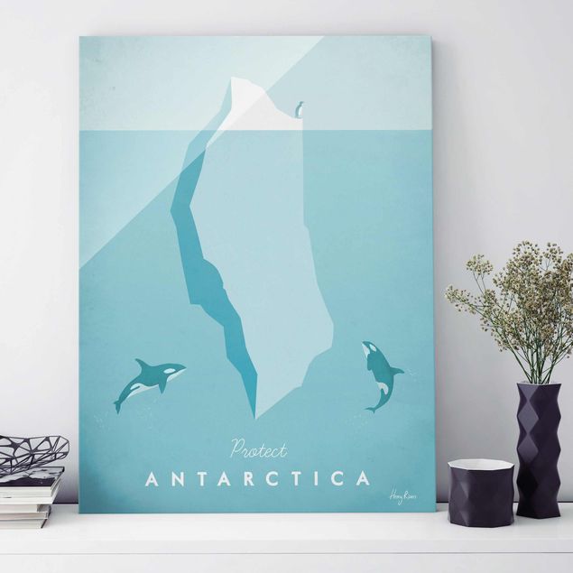 Glasbilder XXL Reiseposter - Antarktis