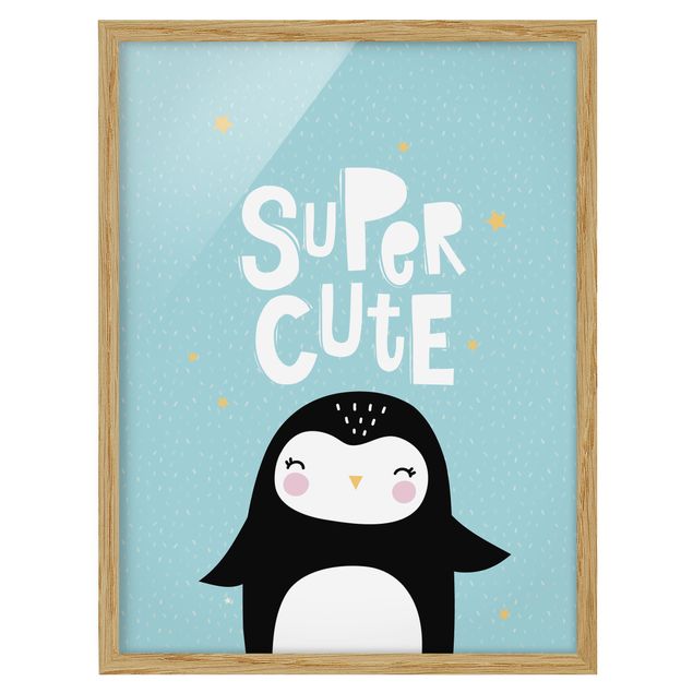 Wandbilder Super Cute Pinguin