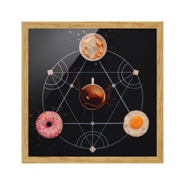 Bild mit Rahmen - Alchemie des Frühstücks - Quadrat 1:1