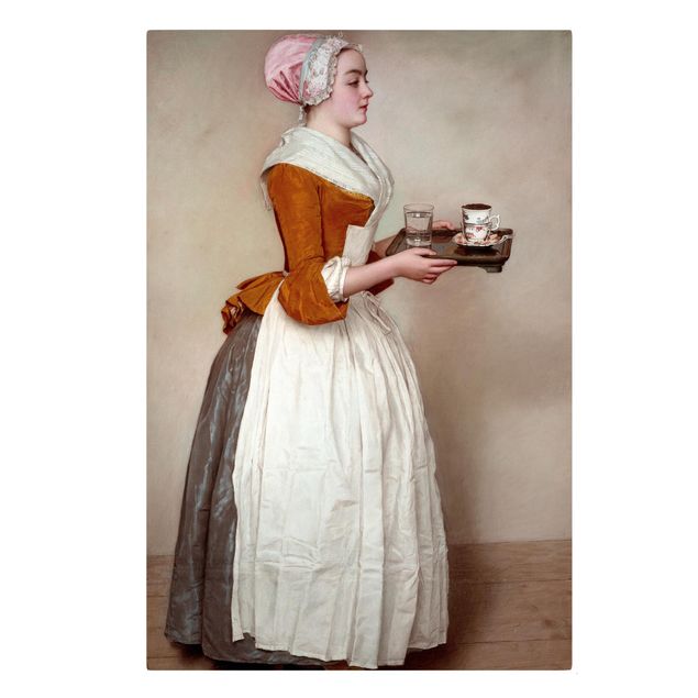 Leinwandbild - Jean Etienne Liotard - Das Schokoladenmädchen - Hochformat 3:2