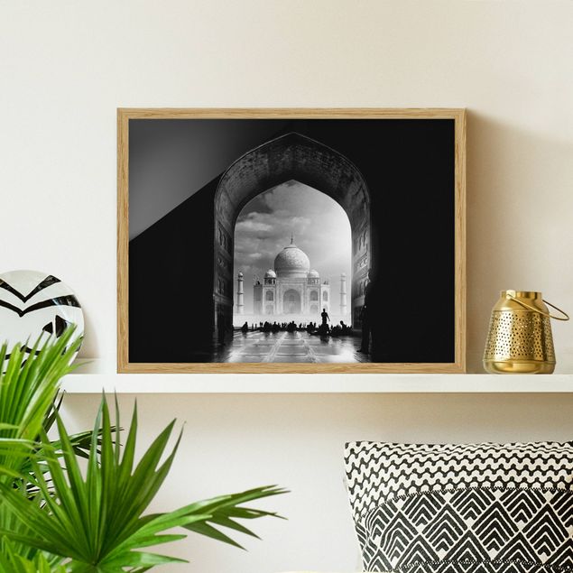 Moderne Bilder mit Rahmen Das Tor zum Taj Mahal