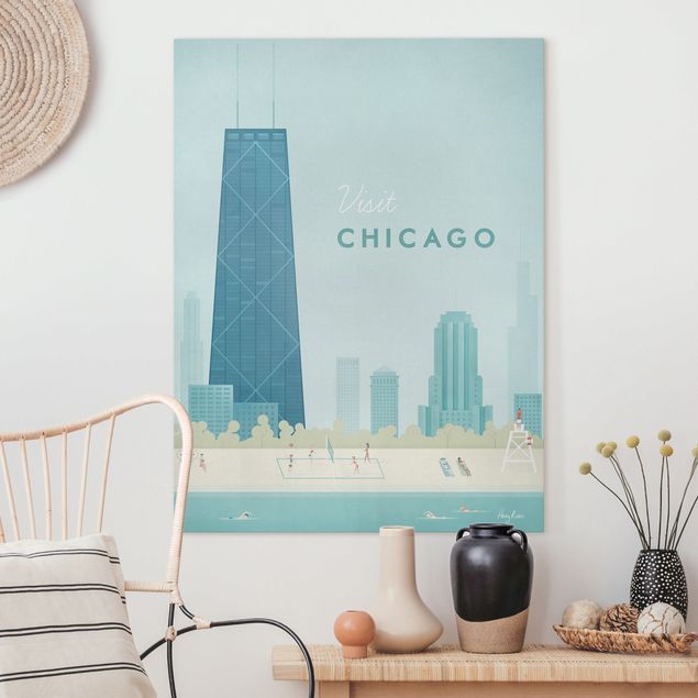 Leinwandbilder Städte Reiseposter - Chicago