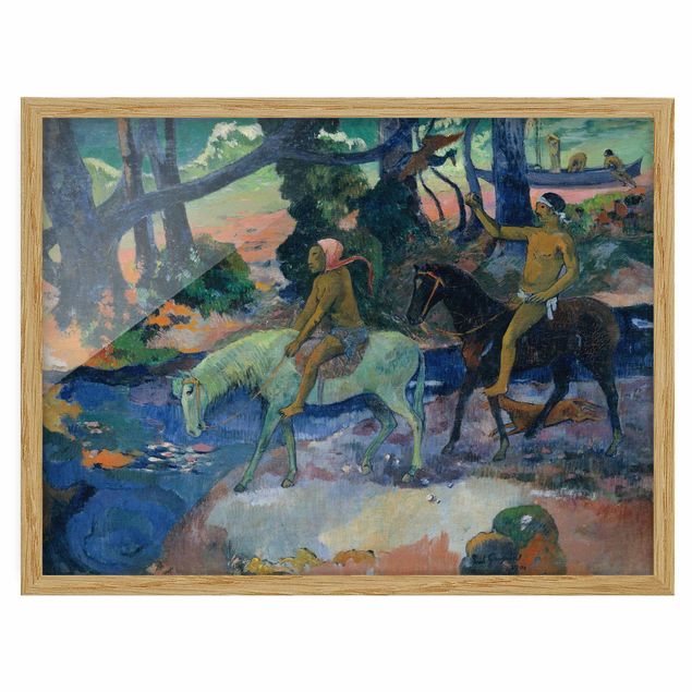 Tiere Bilder mit Rahmen Paul Gauguin - Die Flucht