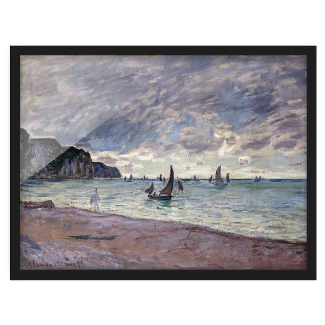Bild mit Rahmen - Claude Monet - Küste von Pourville - Querformat 3:4