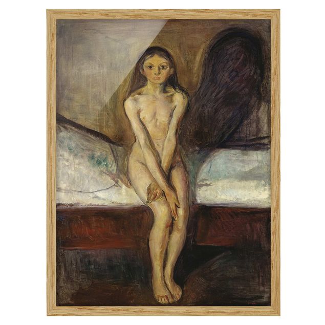 Moderne Bilder mit Rahmen Edvard Munch - Pubertät