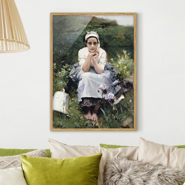 Moderne Bilder mit Rahmen Joaquin Sorolla - Das Milchmädchen