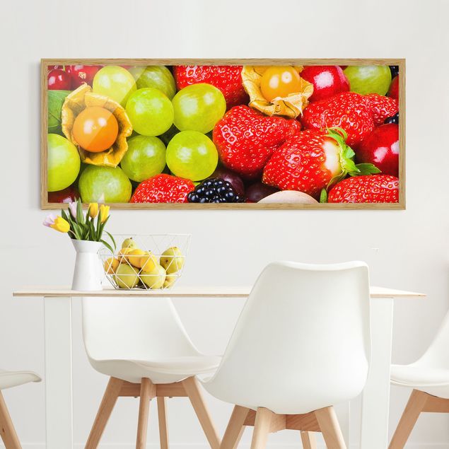 Moderne Bilder mit Rahmen Tropical Fruits