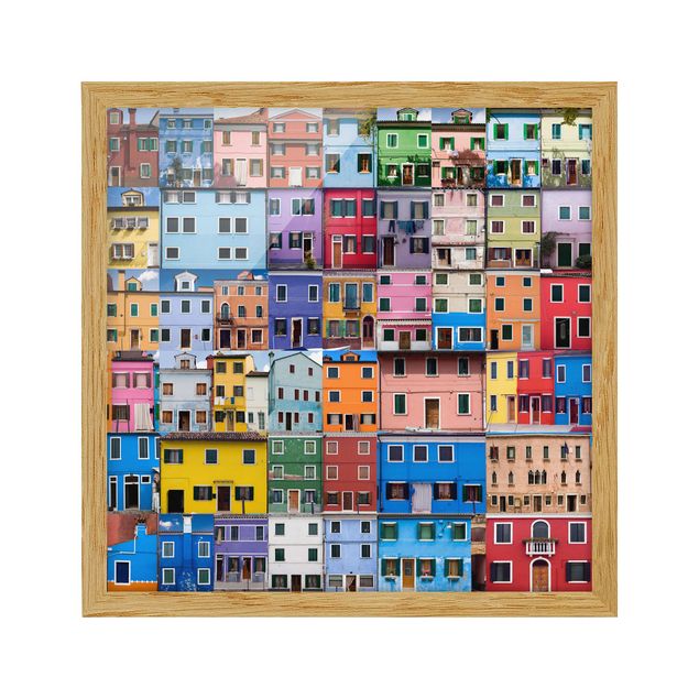 Bilder mit Rahmen Venezianische Häuser