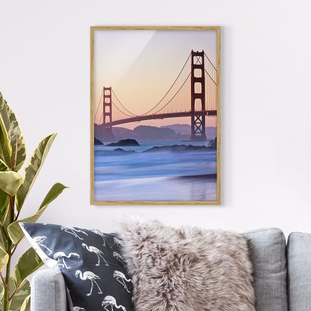Moderne Bilder mit Rahmen San Francisco Romance