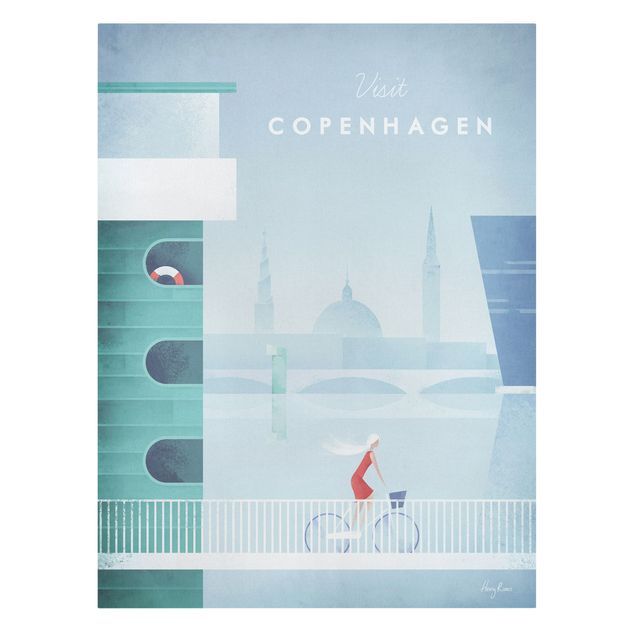 Leinwandbilder Reiseposter - Kopenhagen