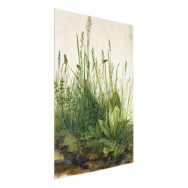 Glasbild - Albrecht Dürer - Das große Rasenstück - Hochformat 4:3