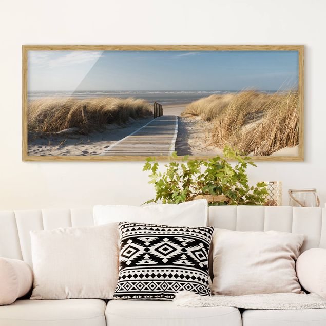 Moderne Bilder mit Rahmen Ostsee Strand