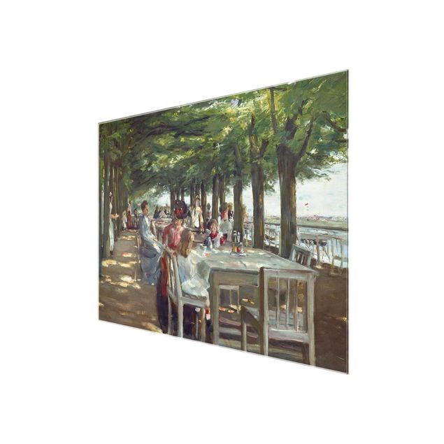 Glasbild - Max Liebermann - Terrasse des Restaurants Jacob - Querformat 3:4