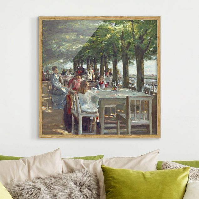 Kunstdrucke mit Rahmen Max Liebermann - Terrasse des Restaurants Jacob