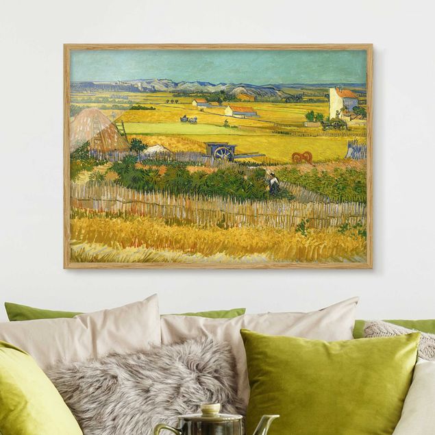 Kunstdrucke mit Rahmen Vincent van Gogh - Die Ernte