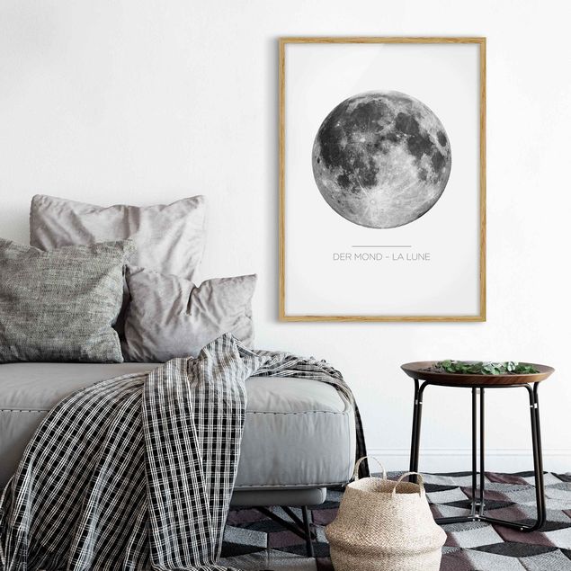 Sprüche Bilder mit Rahmen Der Mond - La Lune
