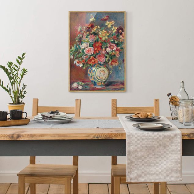 Moderne Bilder mit Rahmen Auguste Renoir - Blumenvase