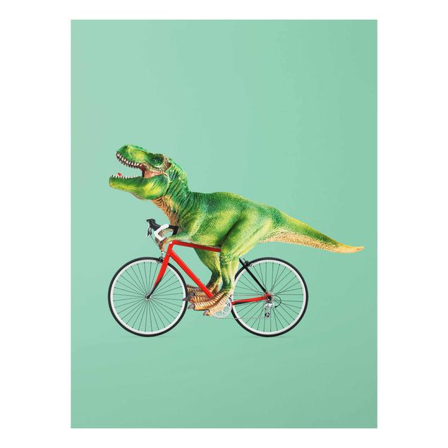 Bilder Dinosaurier mit Fahrrad