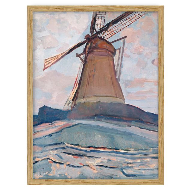 Abstrakte Bilder mit Rahmen Piet Mondrian - Windmühle