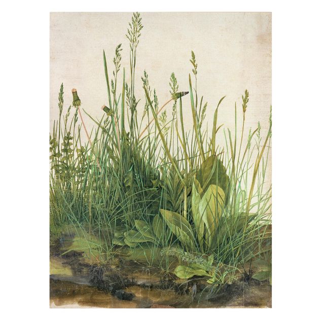 Leinwandbild - Albrecht Dürer - Das große Rasenstück - Hochformat 4:3