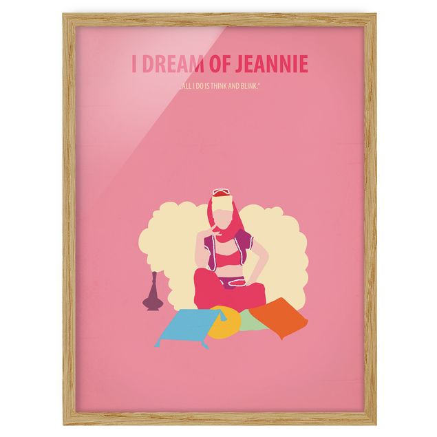 Bilder mit Rahmen Filmposter I dream of Jeannie
