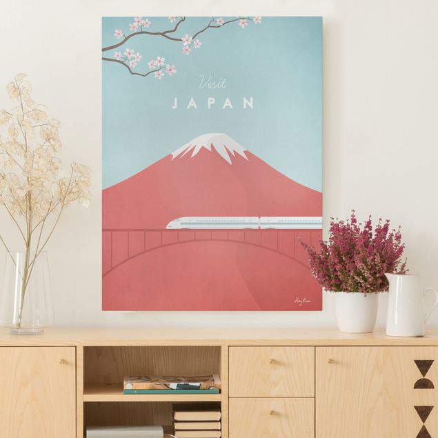 Leinwand Natur Reiseposter - Japan