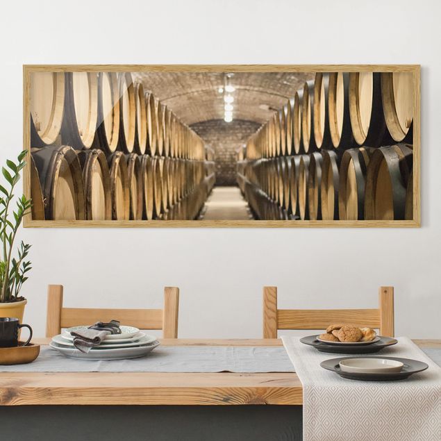 Moderne Bilder mit Rahmen Weinkeller