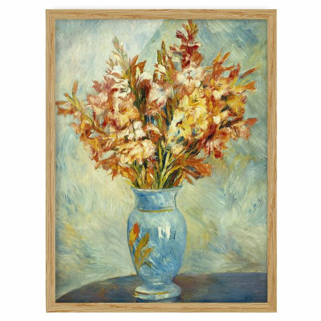 Bilder gerahmt Blumen Auguste Renoir - Gladiolen in Vase