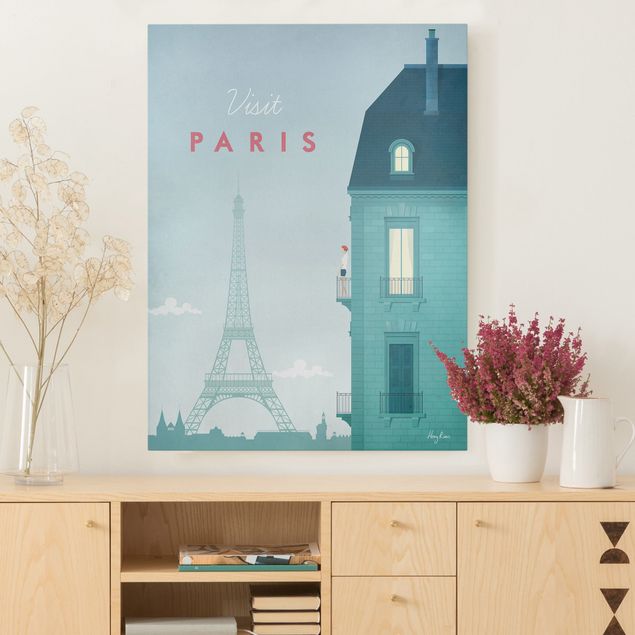 Leinwandbild Paris Reiseposter - Paris